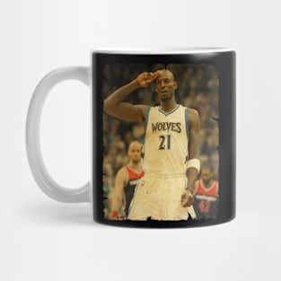 Kevin Garnett - Vintage Design Of Basketball Mug